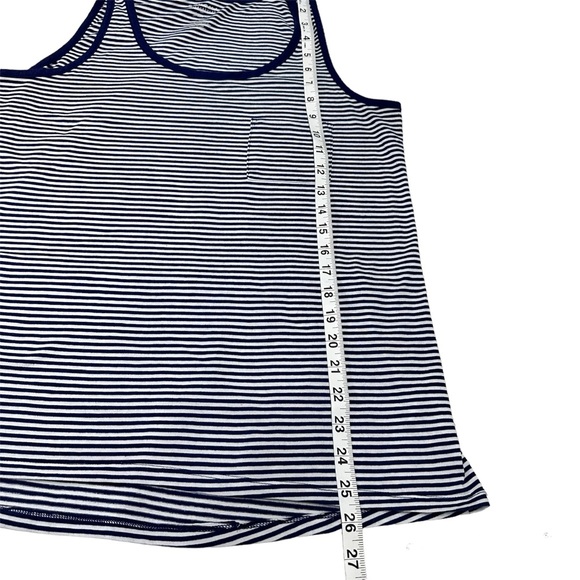 SONOMA | LIFESTYLE INTIMATE | TANK & SHORTS LOUNGE SET | NAVY/WHITE | SZ L | - Picture 5 of 9